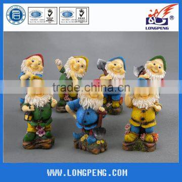 Custom Lovely Gnome Figurines ,Resin Garden Dwarf Statues