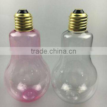 Christmas Gift Bottles Clear Light Bulb PET Plastic Decorative Bottle photo-4