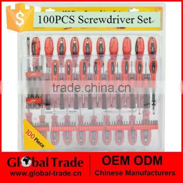 100PCS Screwdriver Set. Screwdriver Precision Slotted Tool Kit Set.T0075