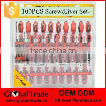 100PCS Screwdriver Set. Screwdriver Precision Slotted Tool Kit Set.T0075