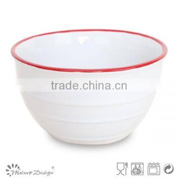 Factory Direct Wholesale Gloss Glaze Ceramics Cereal Bowl With Dot photo-2