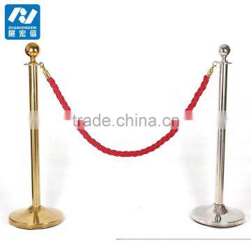 Widely Used post and rope barriers for hospital crowd control