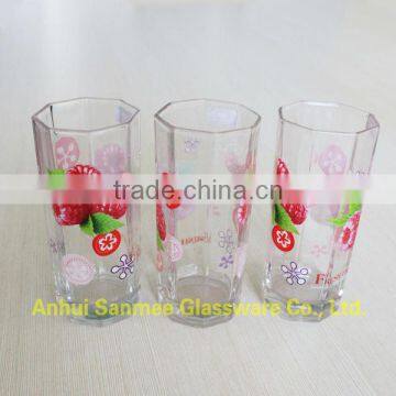 Home Use Tableware Decorative Printed Glass