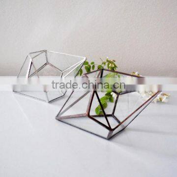 Geometric Shape Glass Terrarium Plant Holder photo-2