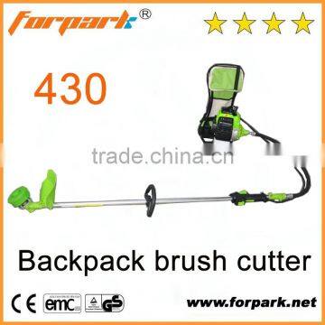 Forpark Low Price Garden tools 430 Backpack Gasoline Brush Cutter Trimmer