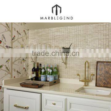 3D Design Spanish Crema Marfil Marble Mosaic Tile