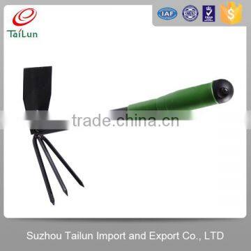 Small Plastic Coated Garden Rake Hoe Combination