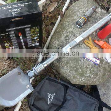 High quality China folding shovel with flashlight