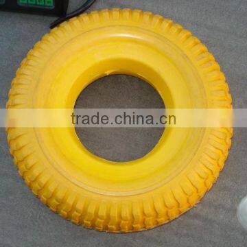4.00-8 Wheelbarrow and Hand Trolley PU Foam Flat Wheel photo-3