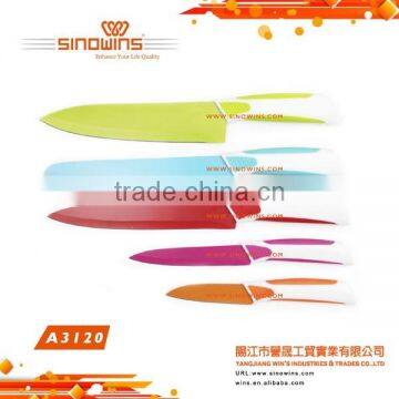 A3120 New design Hot Sale Non-stick Coating 5PCS Stainless Steel Knife Set