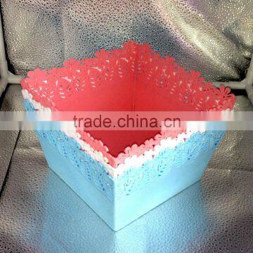Plastic Hollow Out Sundry Basket photo-4
