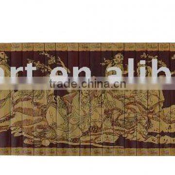 bamboo painting handicraft