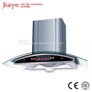 Jiaye Group 900mm curved range hood , European range hood JY-HZ9002 Push putton with display range hood