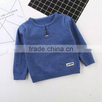 Export Childrens Clothing Little Boys Model Round Collar Wool Sweater Design photo-3