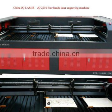 high efficiency 4-heads wood&acrylic&die board laser engraving machine JQ2210