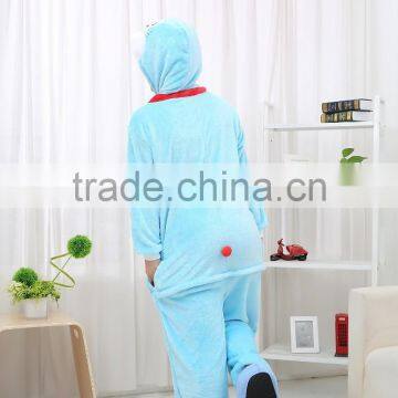 Flannel Cartoon Adult Animal Jumpsuit Animal Pajamas Jumpsuit Doraemon Design photo-2