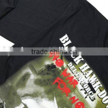 2016 New Printing New Model Wholesale Comfort Colors Mens T-shirt With WAR Print photo-3