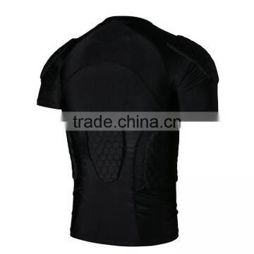 Spandex compression basketball padded shirt