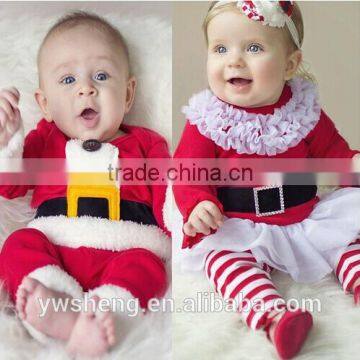 2016 Wholesale christmas outfits baby boys and girls christmas clothing