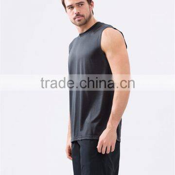 Black Athletic Men's Tank Top Gym photo-2