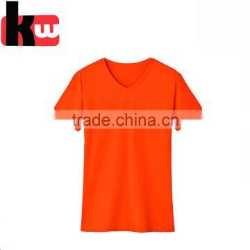 Factory Direct Sale Mens V Neck Tshirts Bulk Basic Cotton Tee Shirts for Man