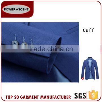 High Quality 1 Button Fashion Business Suit Jacket Blazer For Men photo-5