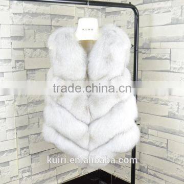 Brand Design 2016 New High-quality Long Fox Fur Vest Female Autumn and Winter Fashion New Factory Price of Luxury Fur Coat