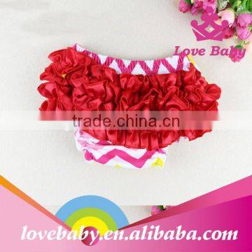 New Arrival Baby Stripe Cotton Bloomer Ruffle Kids Underwear photo-6