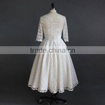 White A Line Wedding Dress 2017 photo-3