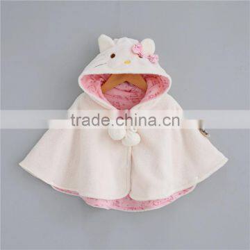 Windproof Cute Baby Girl Coat Cloak Hoodie Top Newborn Outfits Hoodie for Winter photo-4