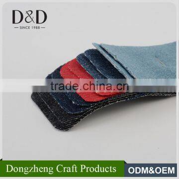 Chinese Supply Plain Sublimation Custom Embroidered Patches With Iron on Back photo-3