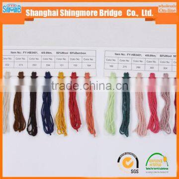 Global Hot Selling Bamboo Wool Blended Knitting Yarn for Hand Knitting photo-4