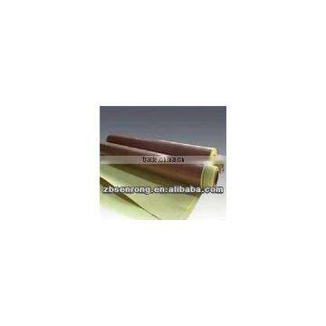 brown whit stick 0.13mm PTFE fiberglass fabric