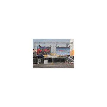 Hanging Structure P10 full color LED display Rental for Wedding , Conference RGB