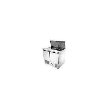 Cafe Saladette 2 door Counter Fridge 250L CE ROHS SASO , Salad Prep Cooler