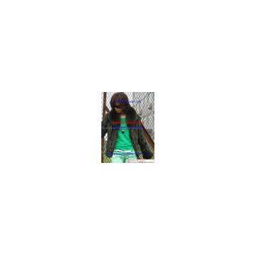 piced together rabbit fur with rabbit fur apparel s-610-1