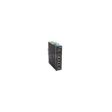 Metal case 4 port industrial switch , 1 Megabit TX and 4 Megabit FX 1Gbps ethernet power switch