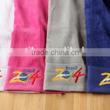 Super absorbent 100% cotton gym towel custom design with logo