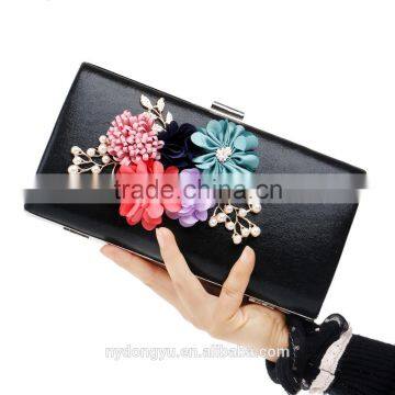 Pearl Flower Acrylic 2017 Fancy Clutch Bag / Flower 4 Color Purse Evening Handbag s Bridal Wedding Purse Party Bag Handbag photo-4