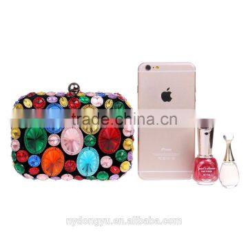 Golden Beaded 2017 Fancy Clutch Bag / Pink b Rhino Purse Evening Handbag Gorgeous Bridal Wedding Purse Party Bag Handbag photo-5