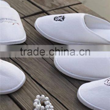 Customized OEM Closed Toe EVA Sole Hotel Velvet Slipper photo-4