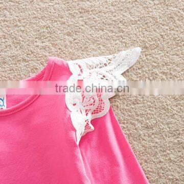 Flutter Sleeves Solid Baby Girl Long Sleeve t Shirt M7032001