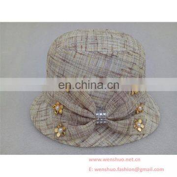Wholesale Fashion Ladies Linum Equestrian Cap photo-5