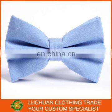 Light Blue Cotton Bow Tie