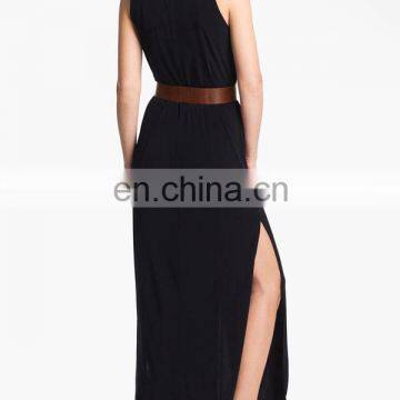 Matte Crepe Jersey Knit Maxi Shirt dress CN0893