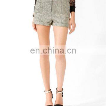 Cuffed Metallic Shorts CSS0017