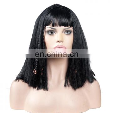 Deluxe egyptian cleopata nefertiti queen halloween wig FGW-0069