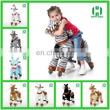 HI walking mechanical horse, ride on mechanical plush unicorn toys