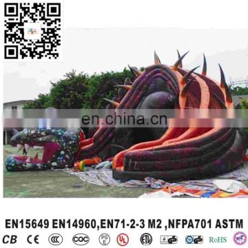 2016 hot commercial dragon dry inflatable slide for kids fun