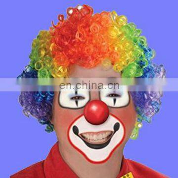 2017 cheapest factory direct sell Rainbow Clown Wig Afro Clown Wig synthetic wig